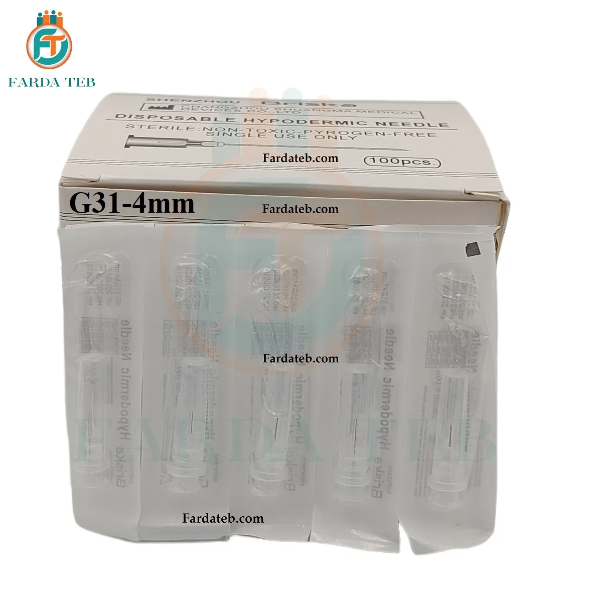 سرسوزن مزوتراپی گیج 31 و 4 میل| نیدل مزوتراپی مو شنزو G31-4mm