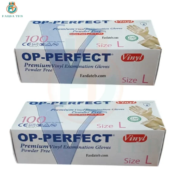 قیمت + خرید دستکش وینیل لارج اوپی پرفکت op perfect