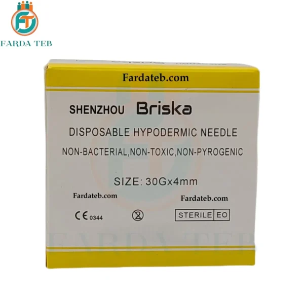 نیدل مزوتراپی زرد G30-4mm + نیدل لیمویی مزوتراپی و پی آر پی + سرسوزن گیج 30 طول 4 میل