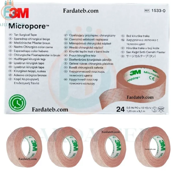 خرید چسب بینی رنگ پوست 3M تری ام میکروپور